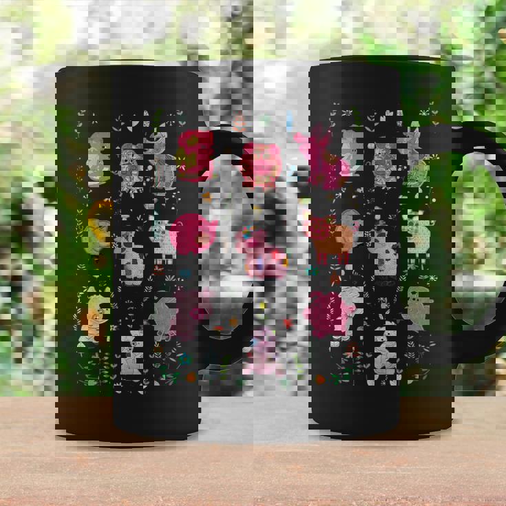 豚のかわいい刺しゅう 豚の恋人 コーヒーマグ ギフトのアイデア