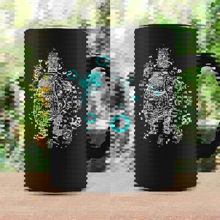 象のギフト タイアート 幸運のタイ ビンテージグラフィック コーヒーマグ ギフトのアイデア