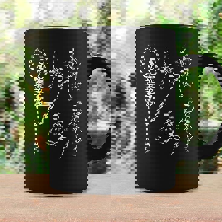 踊る骸骨 ゴシック 服 夏 原宿 ファッション パンク ハロウィン スケルトン コーヒーマグ ギフトのアイデア