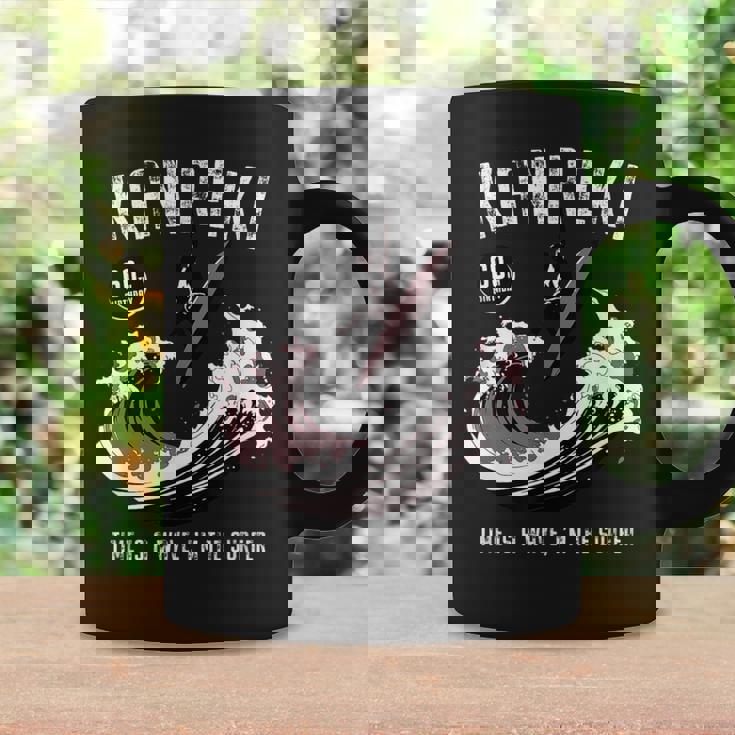 還暦祝い サーフィン 波 海好き 父 男性 女性 60歳 Time Is A Wave I'm Theurfer コーヒーマグ ギフトのアイデア