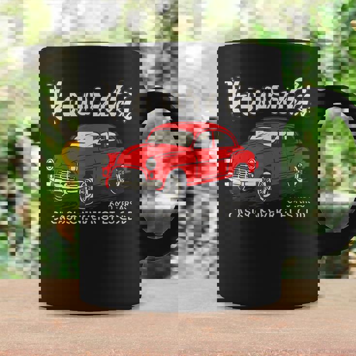 還暦祝い 車好き 父 男性 レトロ クラシックカー60歳 Classic Never Gets Old コーヒーマグ ギフトのアイデア