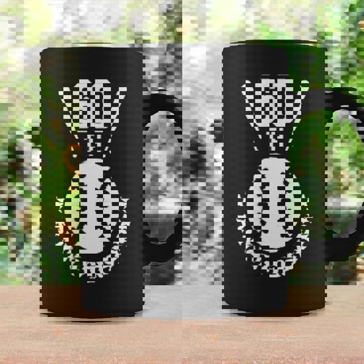 還暦祝い＆野球ファン向けプレゼント ワンポイント ゼッケン60 かっこいい【両面プリント】 コーヒーマグ ギフトのアイデア