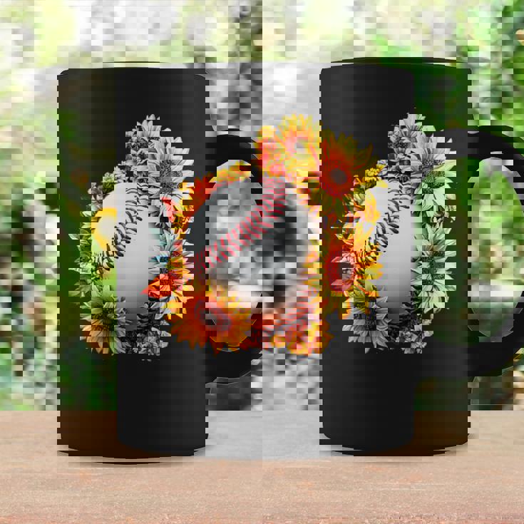 野球 面白いtシャツ ベースボール おもしろ ひまわり 花柄 服 ネタ メンズ 野球部 おもしろグッズ 子供 コーヒーマグ ギフトのアイデア