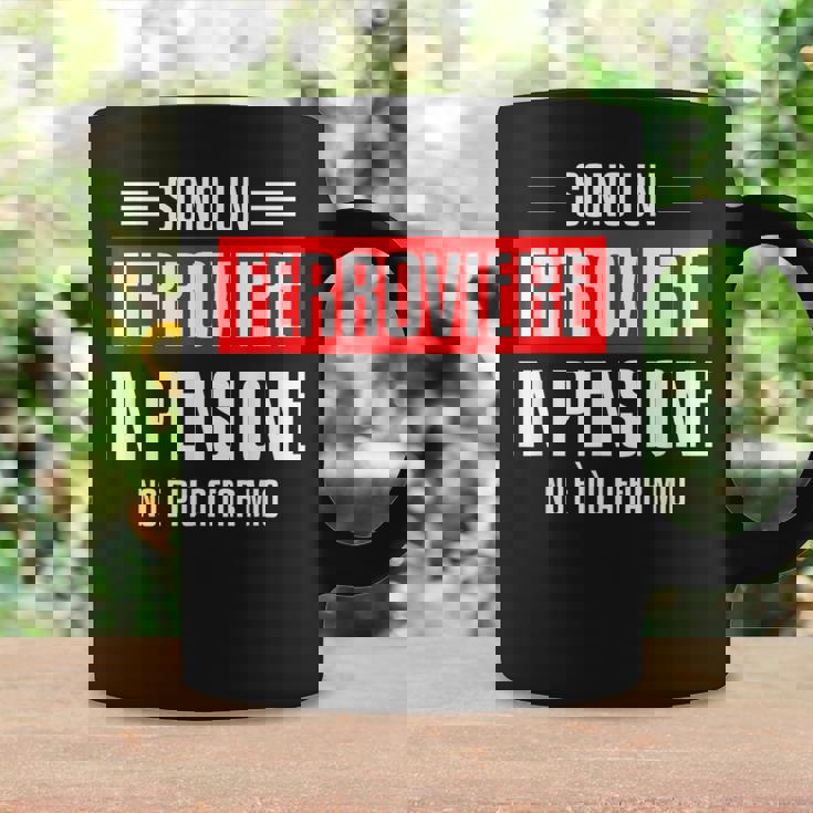 鉄道退職の引用 コーヒーマグ ギフトのアイデア