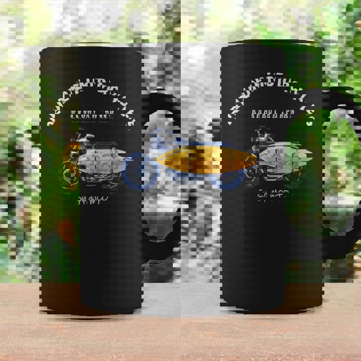 鎌倉 ジャパン おしゃれ クール サーフィン バイク オートバイ サーファー サーフボード コーヒーマグ ギフトのアイデア