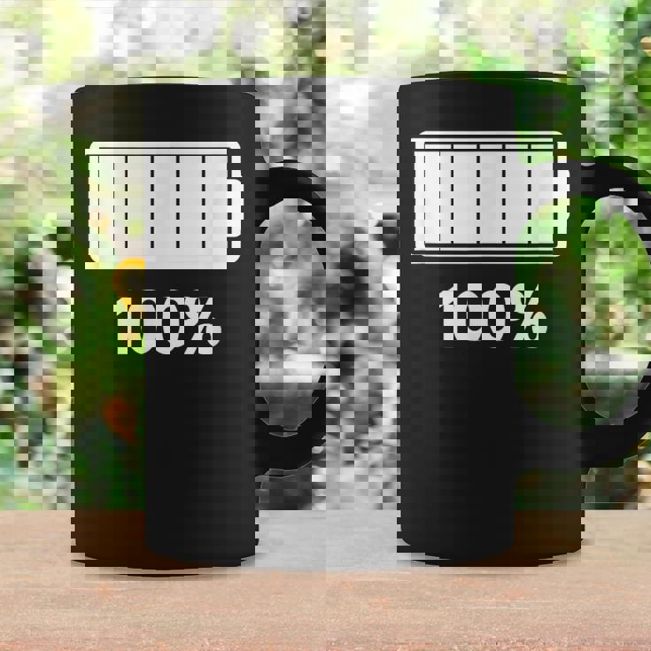 電池【100】バッテリー おもしろ 面白い ギャグ ネタ ウケ狙い 笑える ユーモア お笑い 個性的な コーヒーマグ ギフトのアイデア