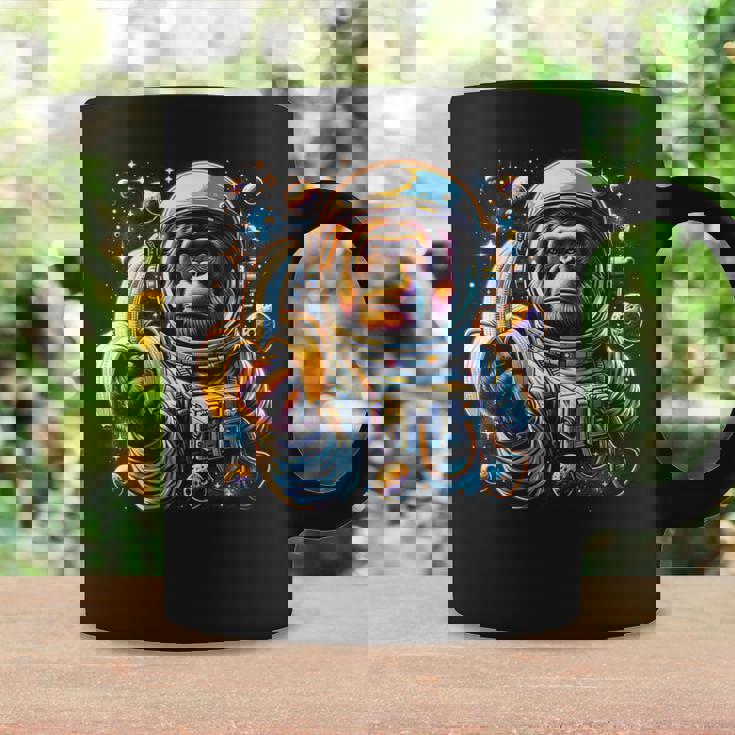 面白い サイケデリック 猿 宇宙飛行士 グラフィック メンズ コーヒーマグ ギフトのアイデア