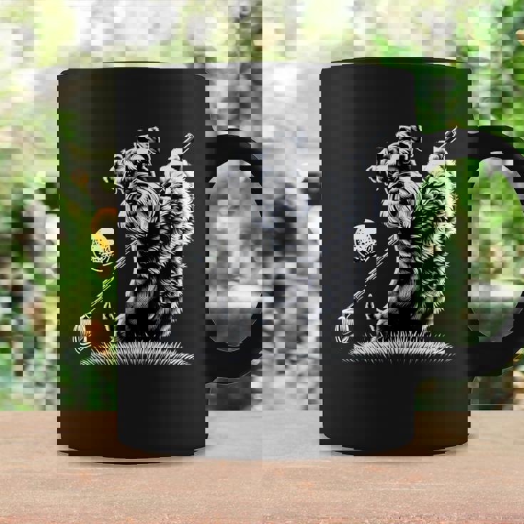 面白いtシャツ シュナウザー ゴルフ イヌ メンズ 犬好き グッズ かわいい おもしろ 面白い 服 ネタ コーヒーマグ ギフトのアイデア