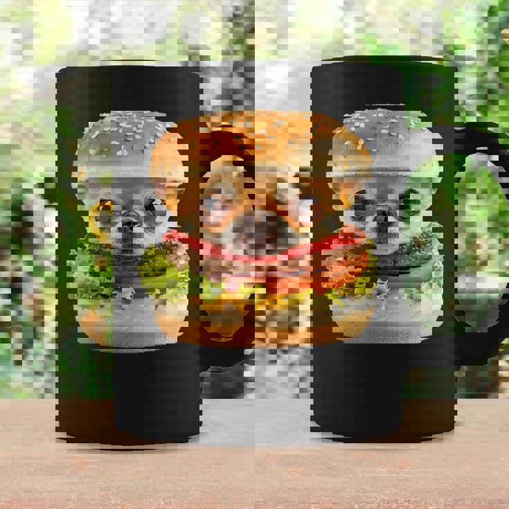 面白いtシャツ チワワ 犬 イヌ ハンバーガー メンズ 犬好き グッズ かわいい おもしろ 面白い 服 ネタ コーヒーマグ ギフトのアイデア