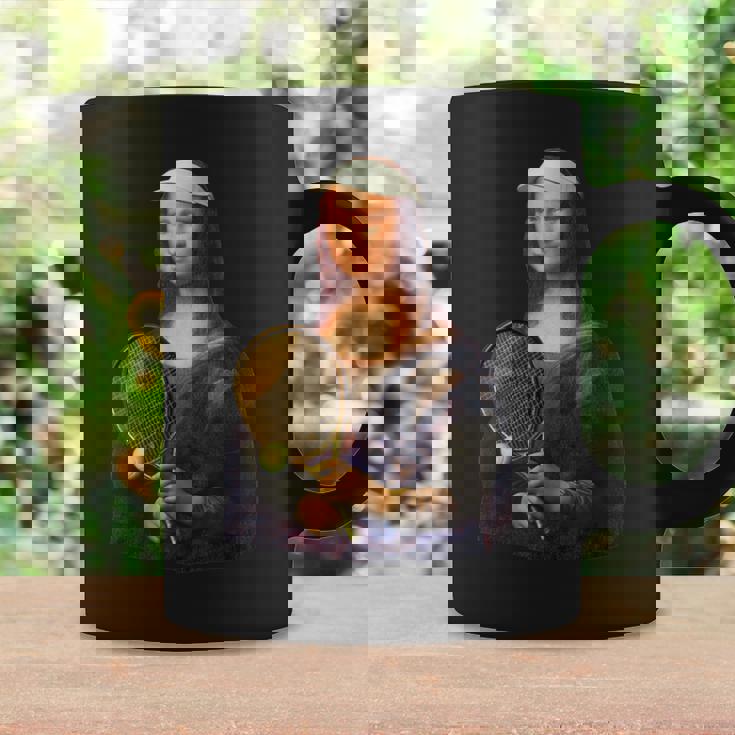 面白いtシャツ テニス モナリザ おもしろ 服 ネタ メンズ テニス部 おもしろグッズ 大人 子供 コーヒーマグ ギフトのアイデア