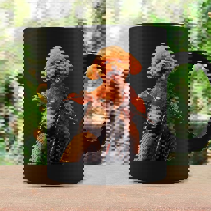 面白いtシャツ トイプードル バイク イヌ メンズ 犬好き グッズ かわいい おもしろ 面白い 服 ネタ コーヒーマグ ギフトのアイデア