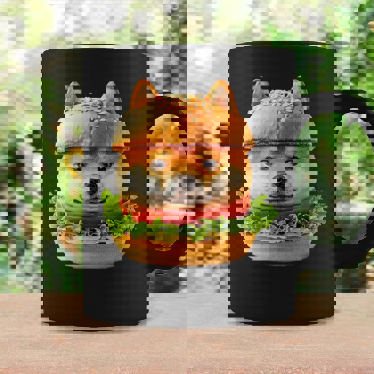 面白いtシャツ 柴犬 犬 イヌ ハンバーガー メンズ 犬好き グッズ かわいい おもしろ 面白い 服 ネタ コーヒーマグ ギフトのアイデア