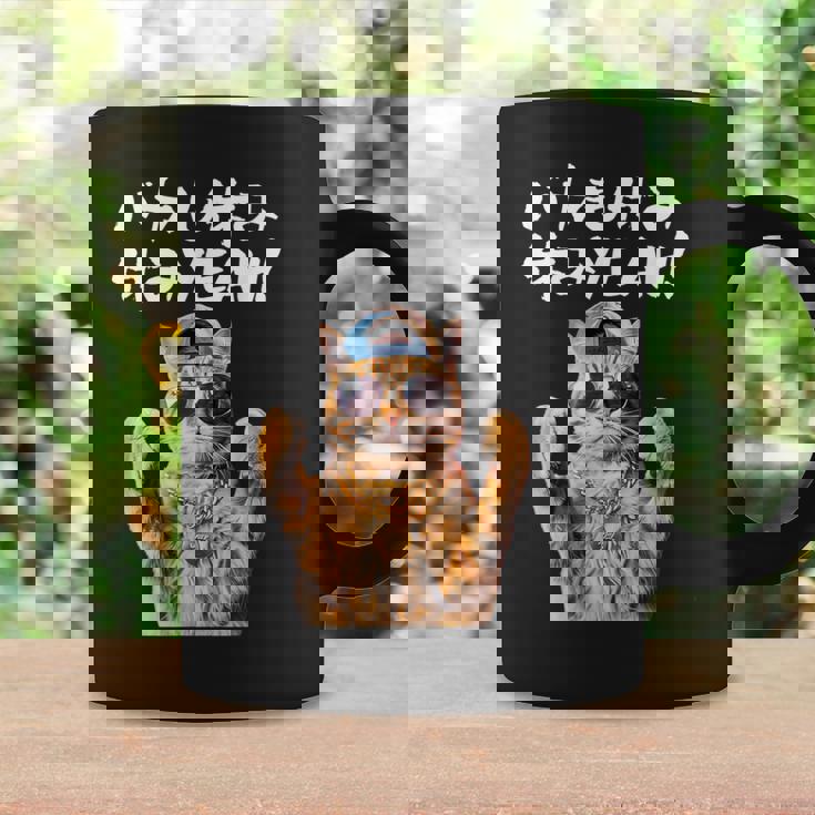 面白いtシャツ 猫 ネコ バカも休み休み 猫好き グッズ おもしろ 面白い 服 ネタ にゃんこ 猫の下僕 コーヒーマグ ギフトのアイデア