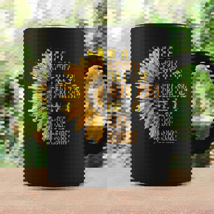 面白いひまわり柄シャツ 花柄デザイナーシャツ コーヒーマグ ギフトのアイデア