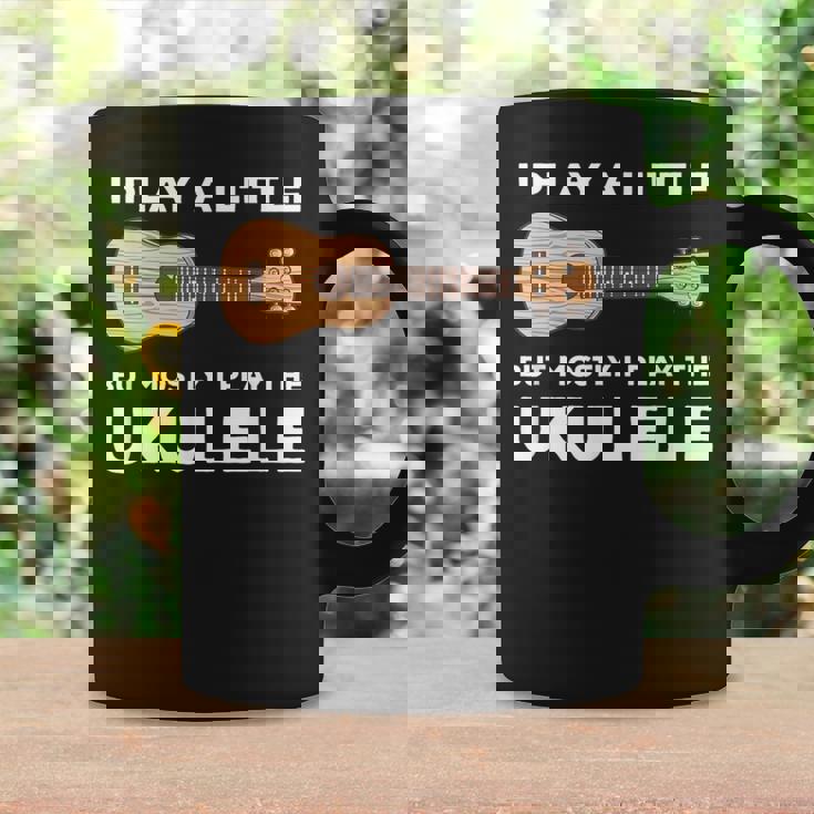 面白いウクレレ服ギターワードプレイ コーヒーマグ ギフトのアイデア