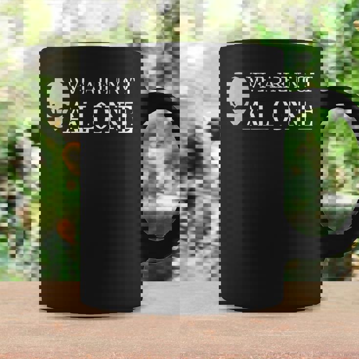 面白いエイリアン地球外ufo We Are Not Alone コーヒーマグ ギフトのアイデア