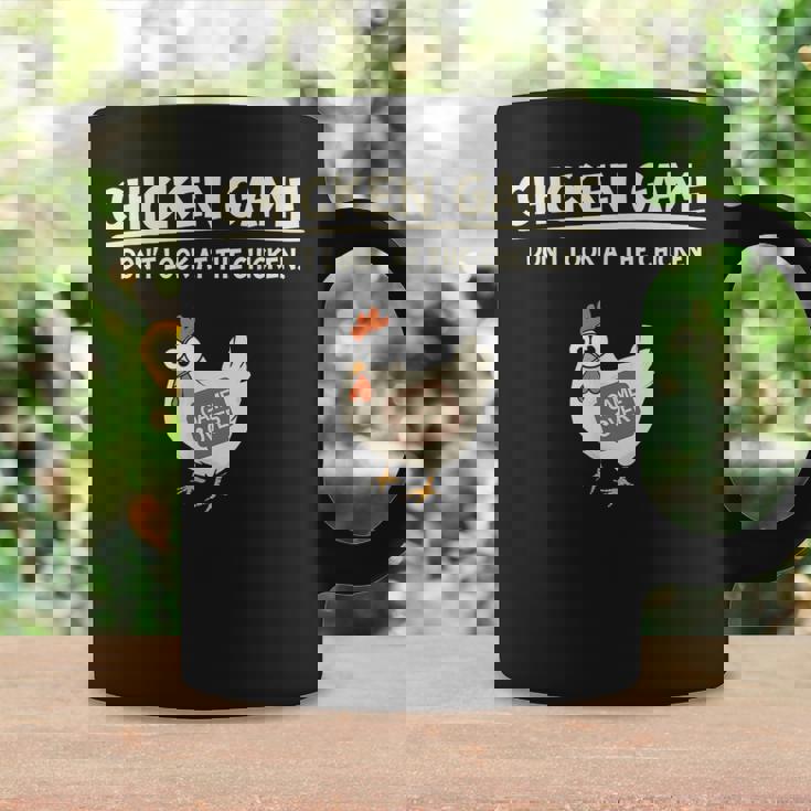 面白いチキンゲーム「見えないデザイン」 コーヒーマグ ギフトのアイデア