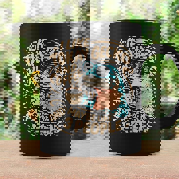 面白いトッケイヤモリの飼い主が爬虫類のトカゲを言う コーヒーマグ ギフトのアイデア