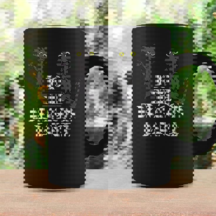 面白いドラゴンダンス ダンシングドラゴンミーム コーヒーマグ ギフトのアイデア