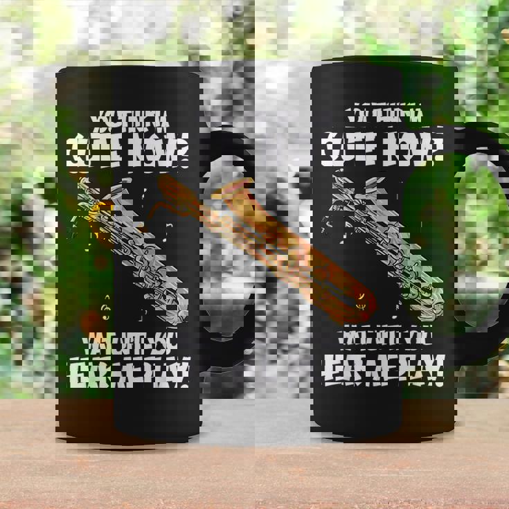 面白いバリトンサックスのデザイン私はサックスを持っています コーヒーマグ ギフトのアイデア