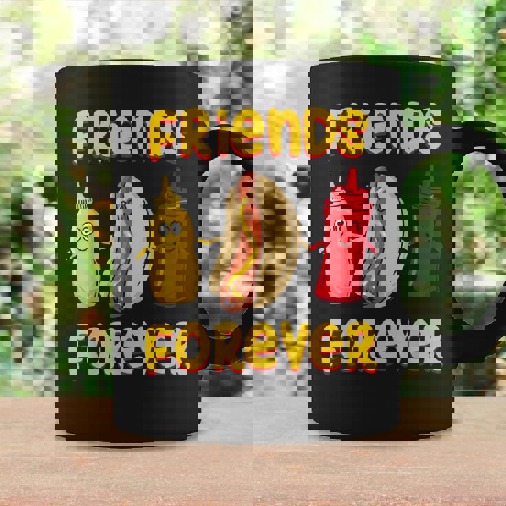 面白いホットドッグソーセージ ケチャップ&マスタード I ホットドッグ コーヒーマグ ギフトのアイデア