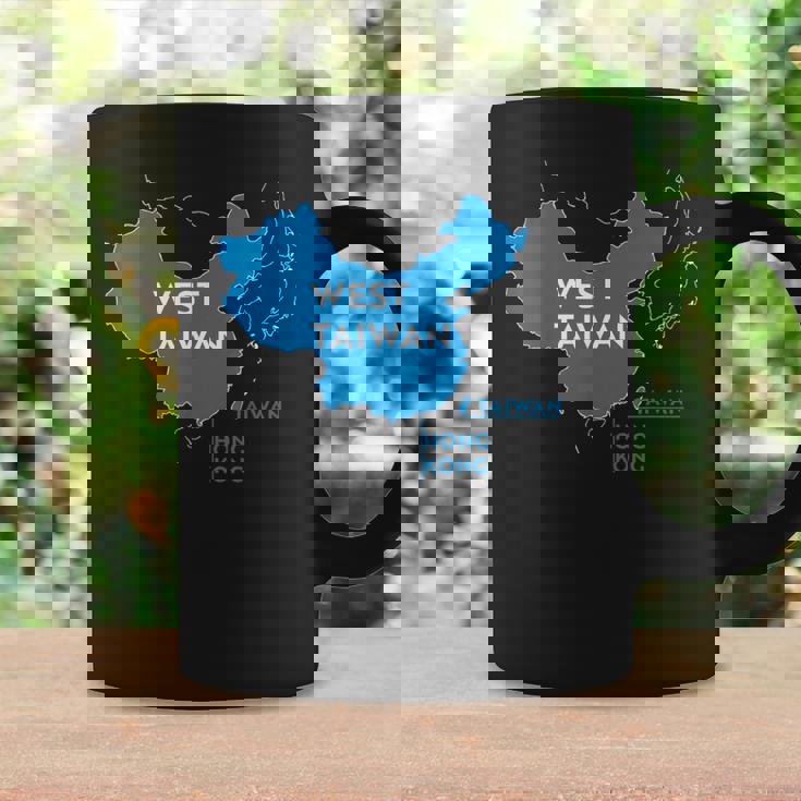 面白い中国地図西台湾 コーヒーマグ ギフトのアイデア