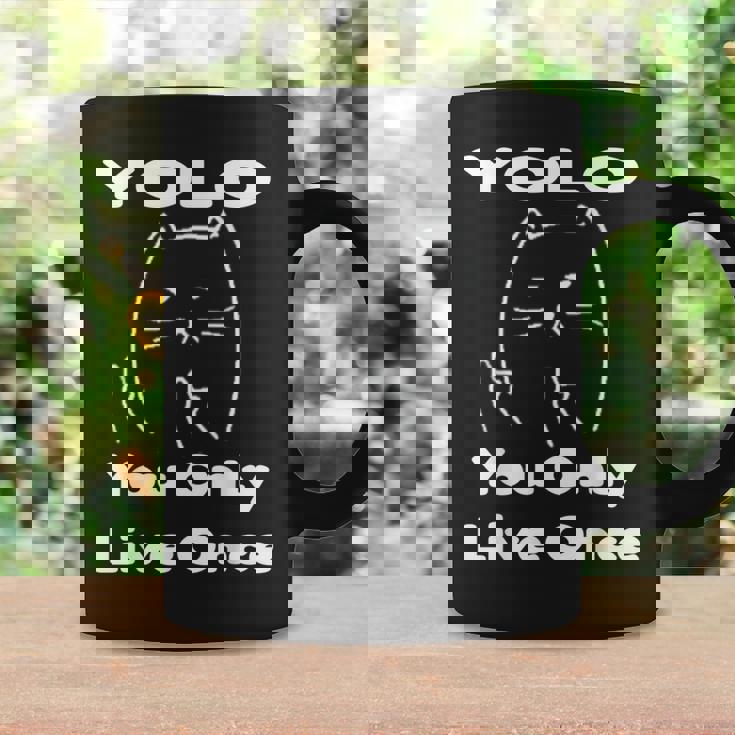 面白い猫 Tピースギフト Yolo 猫愛好家に コーヒーマグ ギフトのアイデア