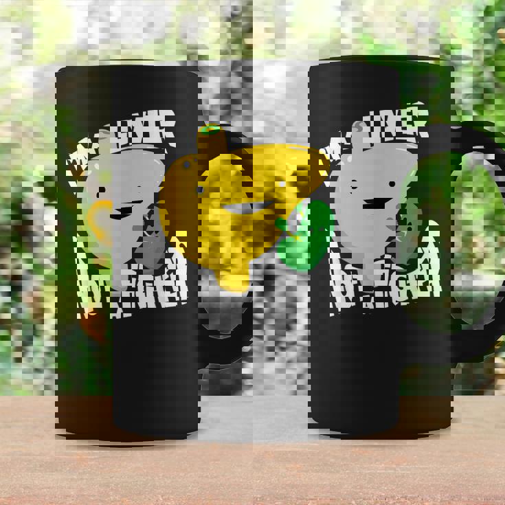 面白い臓器ボディパーツ肝臓の恋人ない戦闘機 コーヒーマグ ギフトのアイデア