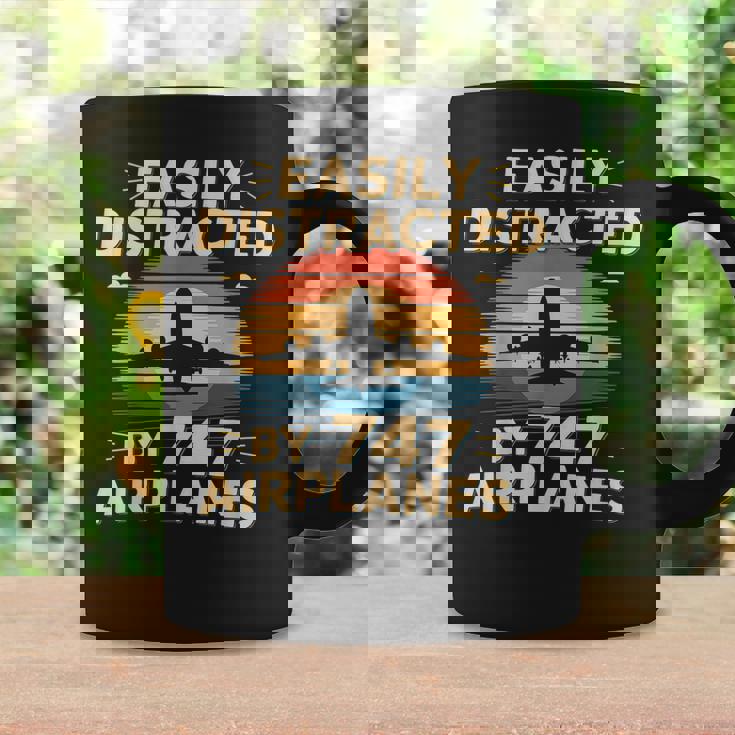 飛行機 簡単 気を取られる 747 飛行機 面白い パイロット コーヒーマグ ギフトのアイデア