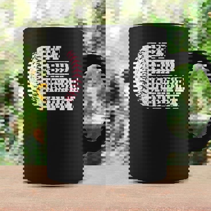 食べる、寝る、野球を繰り返す、野球選手、面白い、野球 コーヒーマグ ギフトのアイデア