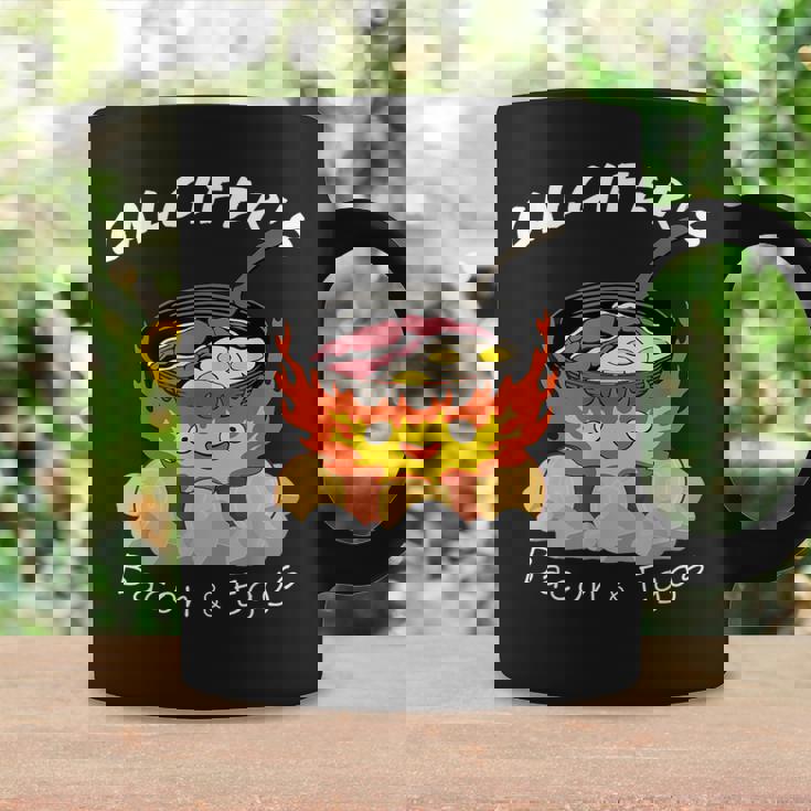 食品愛好家、カルシファーのベーコン、エッグクック。 コーヒーマグ ギフトのアイデア