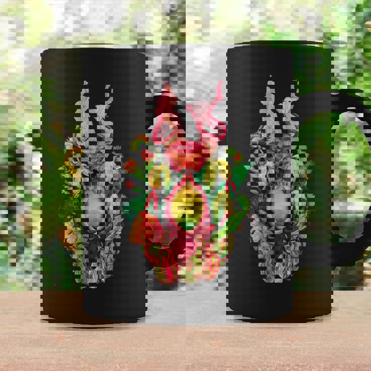 食虫植物 ネイチャーアート 食虫植物 サラセニア コーヒーマグ ギフトのアイデア