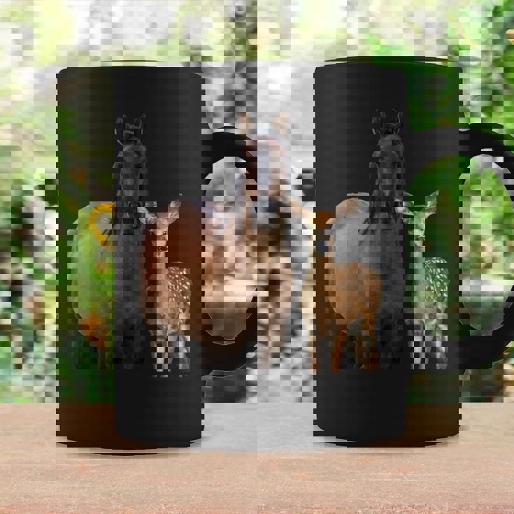 馬 鹿 面白いtシャツ バカ メンズ おもしろ 面白い 服 オリジナル おもしろグッズ ネタ 動物 ウマ シカ コーヒーマグ ギフトのアイデア