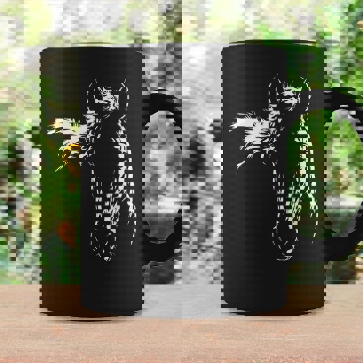 馬好きのためのエレガントな馬のシルエットのグラフィックアートデザイン。 コーヒーマグ ギフトのアイデア