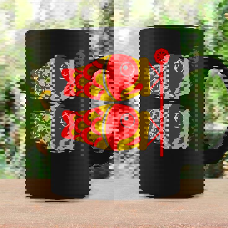 鯉 鯉 漢字 鯉のぼり 旗 コーヒーマグ ギフトのアイデア