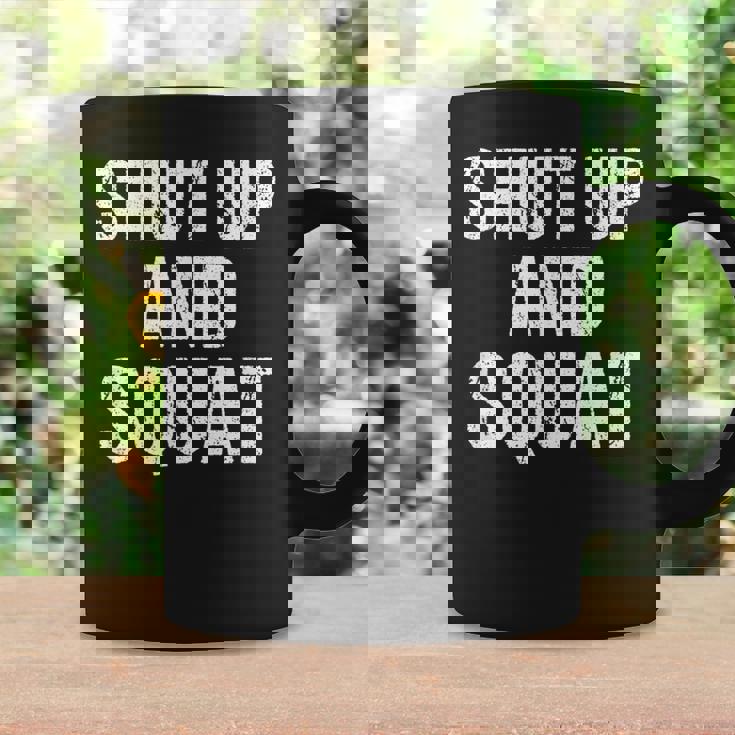 黙ってスクワット コーヒーマグ ギフトのアイデア