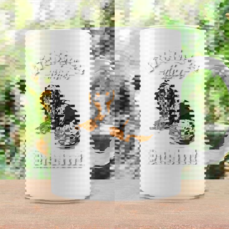 & Life Is Better Dapple Dachshund Lover コーヒーマグ ギフトのアイデア