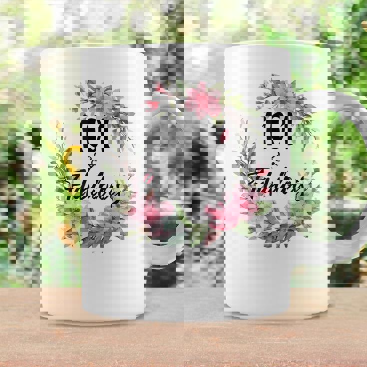 101歳&素晴らしいフローラルパーティーハッピー101歳の誕生日 コーヒーマグ ギフトのアイデア