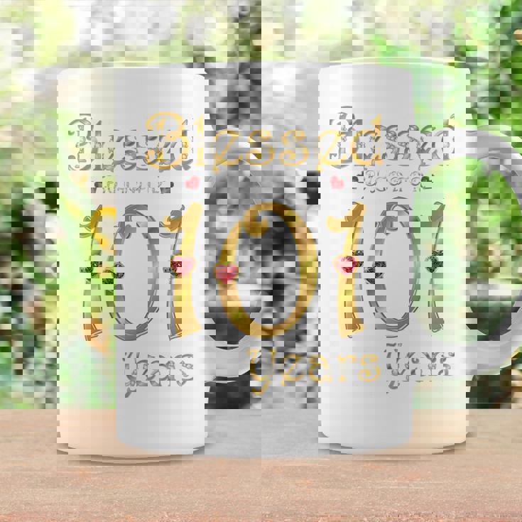 101歳の101歳の誕生日パーティの女王に祝福 長袖tシャツ コーヒーマグ ギフトのアイデア