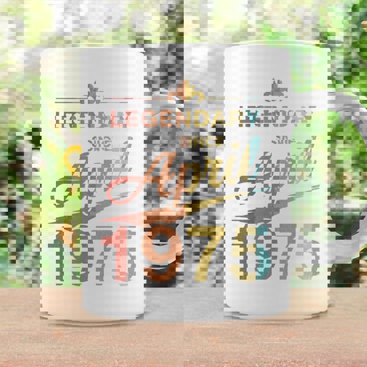 50Th Birthday 1975年4月生まれ 50歳 ヴィンテージ 長袖tシャツ コーヒーマグ ギフトのアイデア