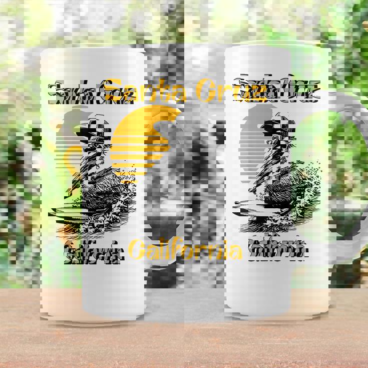 70S 80S Ca レトロ サーフィン ペリカン サンタクルーズ コーヒーマグ ギフトのアイデア