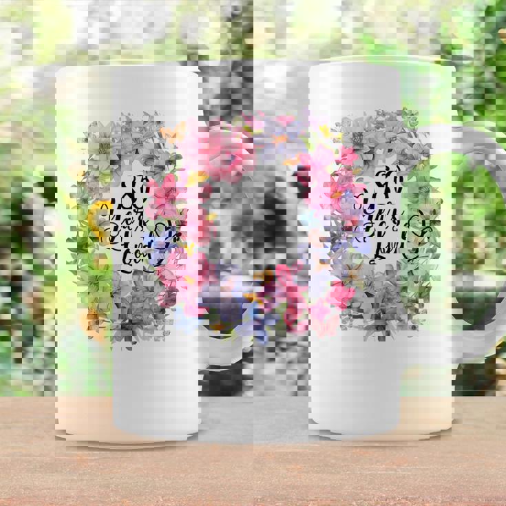 80 Years Loved 80歳の誕生日 フローラルリース 80歳 コーヒーマグ ギフトのアイデア