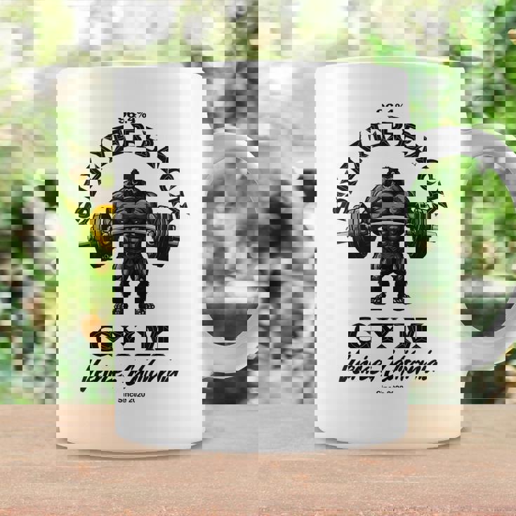 964シルバーバックゴリラ、ジムアパレル、ボディビルディング、類人猿。 コーヒーマグ ギフトのアイデア