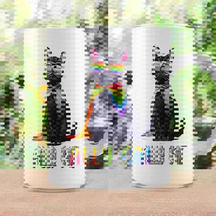 Ally Cat Lgbtゲイプライド月間2025レインボー平等権 コーヒーマグ ギフトのアイデア