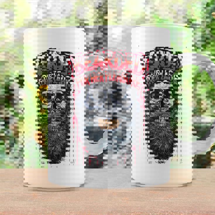 メンズ Bearded For Her Pleasure Beard Lover メンズ コーヒーマグ ギフトのアイデア