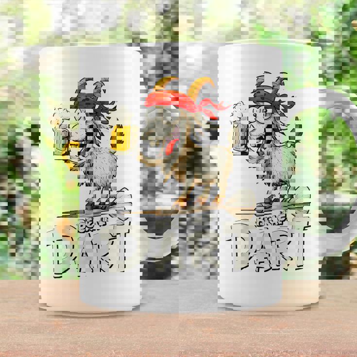 Bock Auf Dart ヤギとビールジョッキ 面白いダーツプレーヤー コーヒーマグ ギフトのアイデア