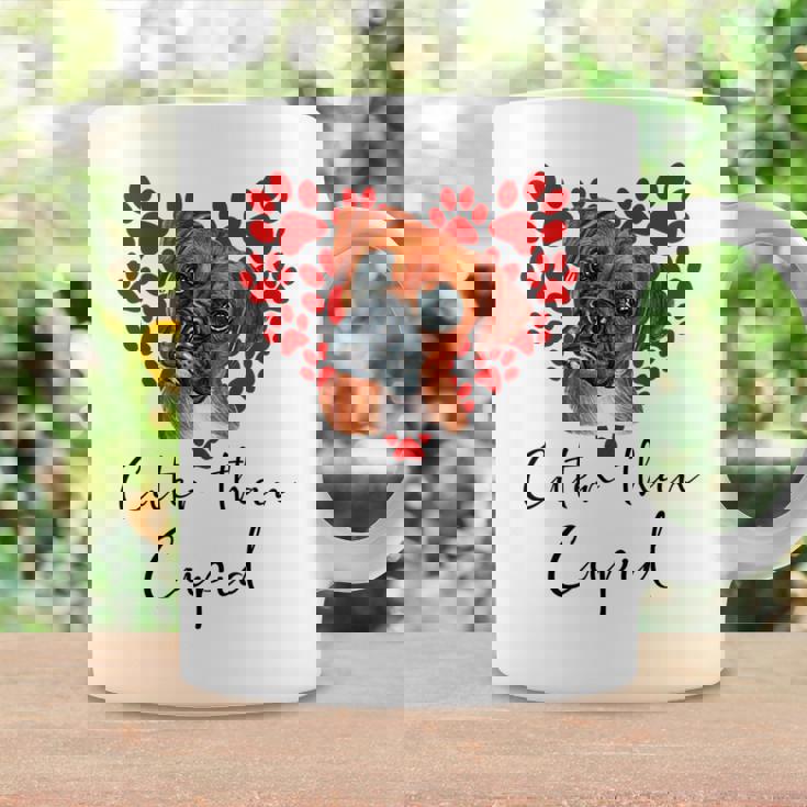 Boxer Dog Cuter Than Cupidalentines Day ボクサー犬 コーヒーマグ ギフトのアイデア