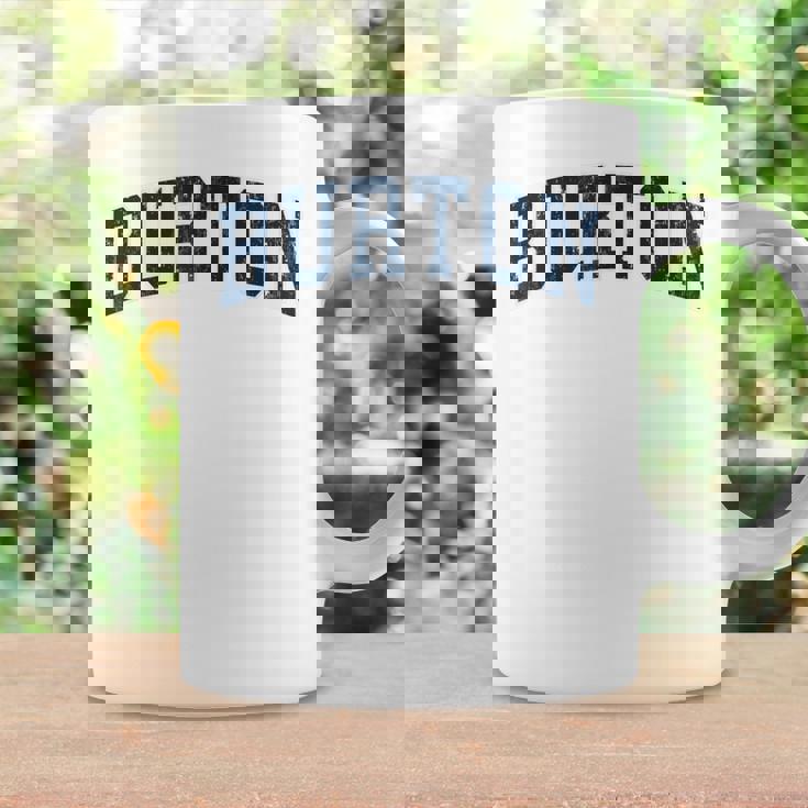 Burton Michigan Mi ヴィンテージ スポーツデザイン ネイビーデザイン コーヒーマグ ギフトのアイデア