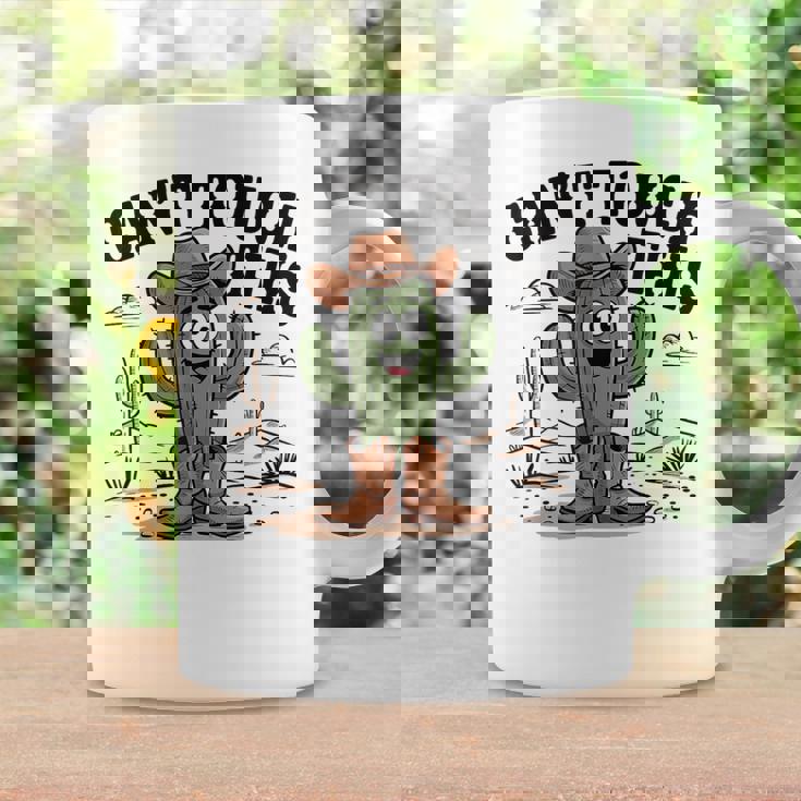 Can't Touch This Cactus Cowboy ウエスタンカートゥーン ユーモア コーヒーマグ ギフトのアイデア