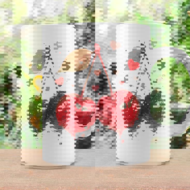 Cerezas Coquette Chica Aesthetic Taza de café Ideas de regalos
